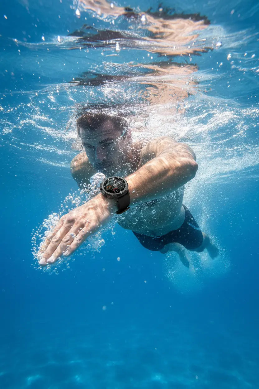 ICHPULG Smart Watches for Men with 4 Buttons 1.43 AMOLED Fitness Watch