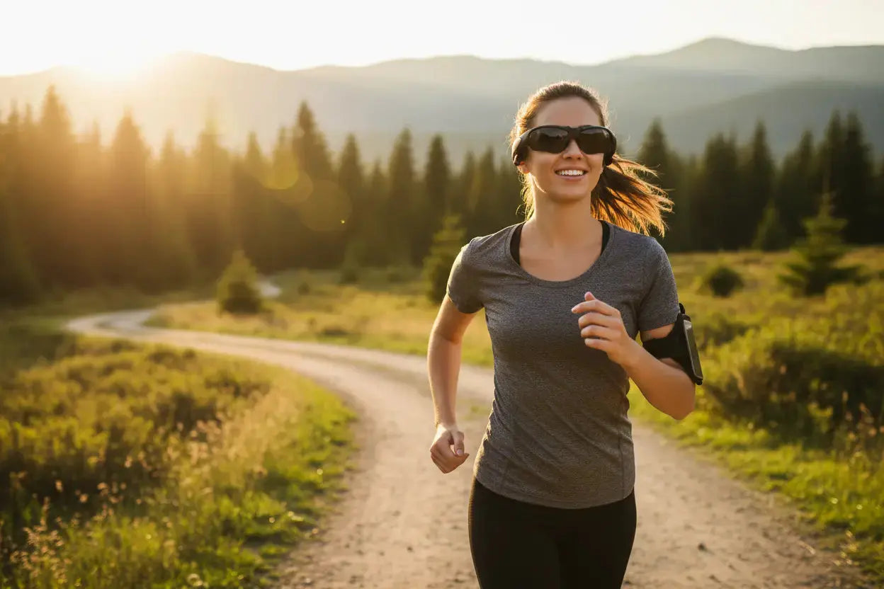 JLXINMET Wireless Sunglasses Smart Glasses for Outdoor Activities - The Blue Coil Smart Glasses 