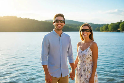 JLXINMET Wireless Sunglasses Smart Glasses for Outdoor Activities The Blue Coil