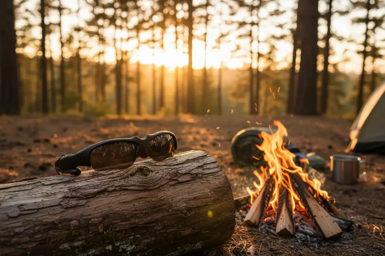 JLXINMET Wireless Sunglasses Smart Glasses for Outdoor Activities The Blue Coil