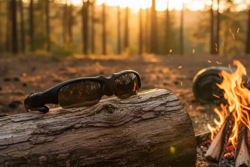 JLXINMET Wireless Sunglasses Smart Glasses for Outdoor Activities The Blue Coil