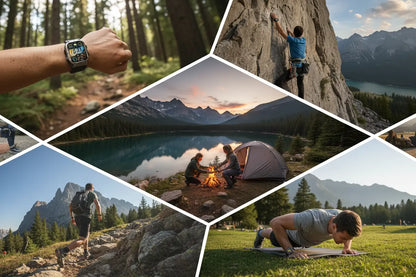 KACLUT Smart Watch - Rugged 2 Inch Smart Watch for Android Phones The Blue Coil