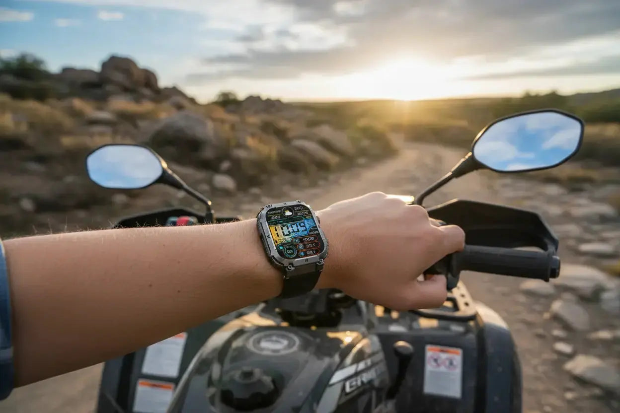 KACLUT Smart Watch - Rugged 2 Inch Smart Watch for Android Phones The Blue Coil