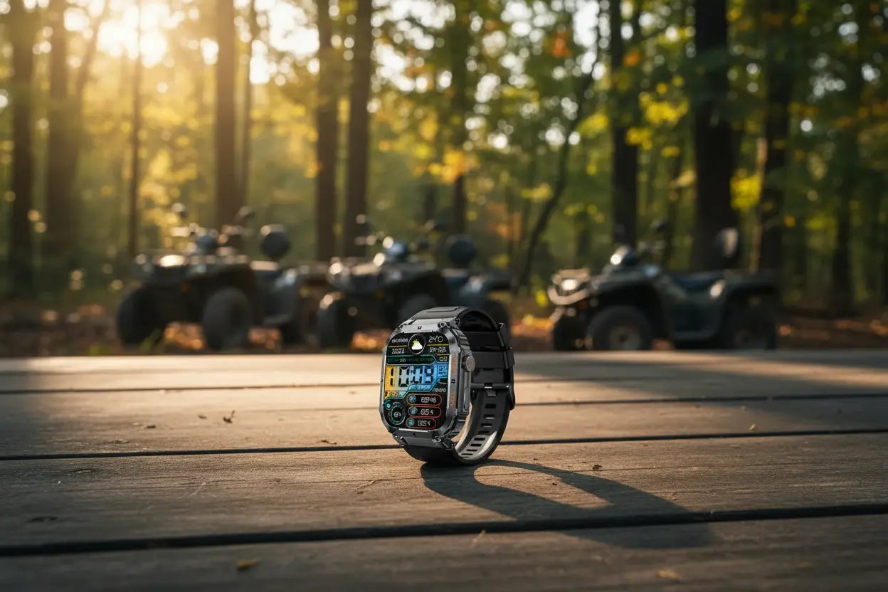 KACLUT Smart Watch - Rugged 2 Inch Smart Watch for Android Phones The Blue Coil