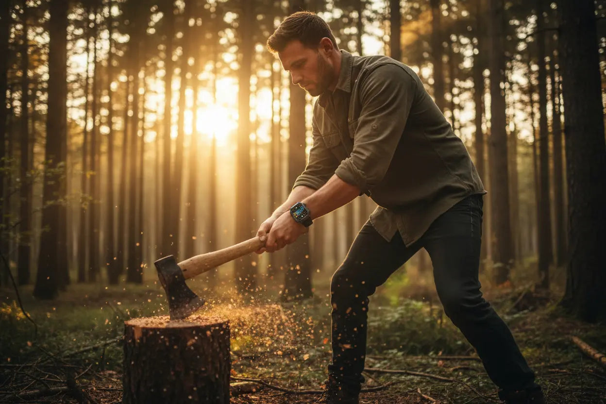 KACLUT Smart Watch - Rugged 2 Inch Smart Watch for Android Phones The Blue Coil