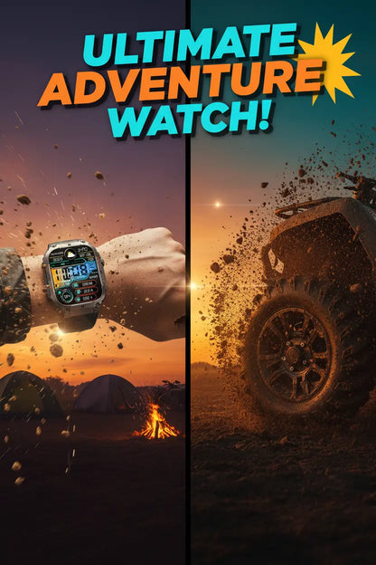 KACLUT Smart Watch - Rugged 2 Inch Smart Watch for Android Phones The Blue Coil