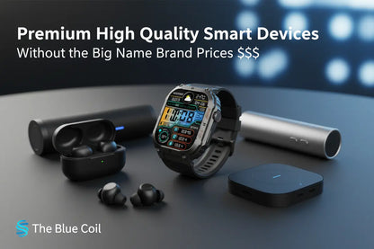 KACLUT Smart Watch - Rugged 2 Inch Smart Watch for Android Phones The Blue Coil