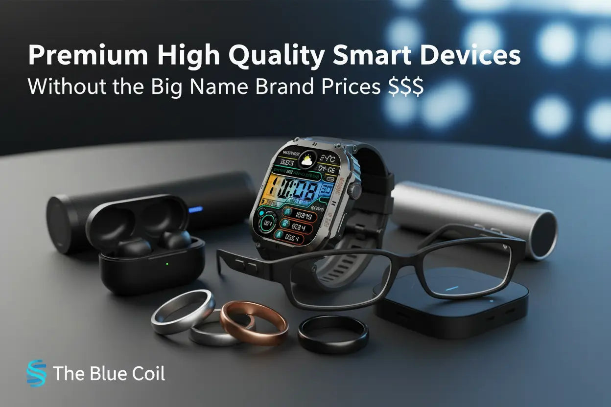 KACLUT Smart Watch - Rugged 2 Inch Smart Watch for Android Phones The Blue Coil