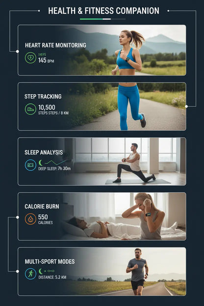 KACLUT Smart Watch - Rugged 2 Inch Smart Watch for Android Phones