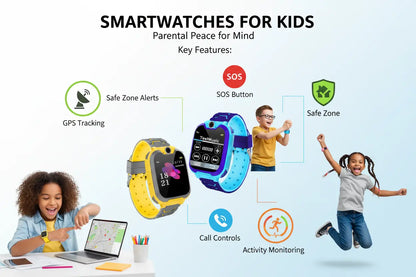 Kid's Tick Tack Fun Smart Watch The Blue Coil