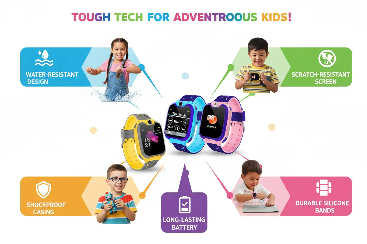 Kid's Tick Tack Fun Smart Watch The Blue Coil
