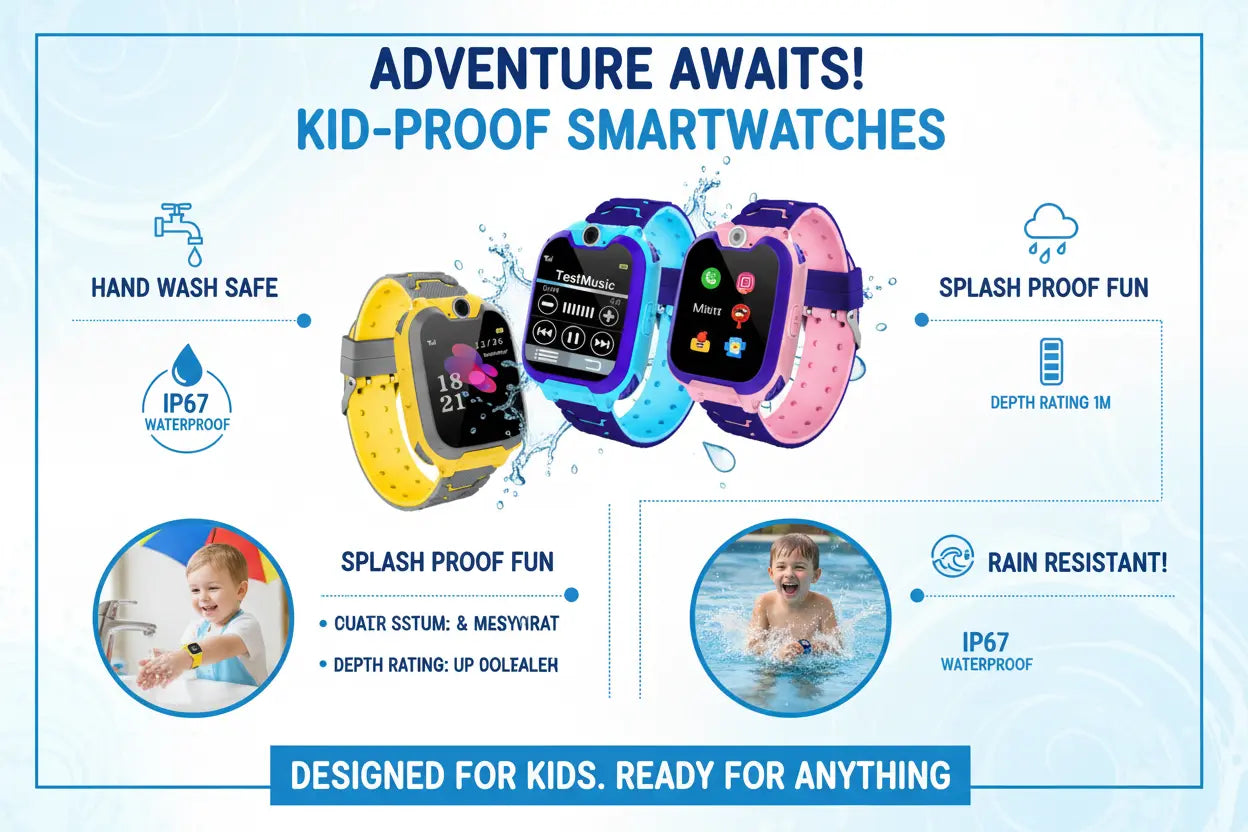 Kid's Tick Tack Fun Smart Watch The Blue Coil