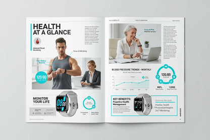 LIVIKEY Smart Watch for Men Women Fitness Tracker with Heart Rate Monitor The Blue Coil