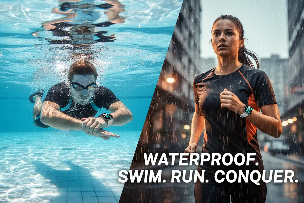 LIVIKEY Smart Watch for Men Women Fitness Tracker with Heart Rate Monitor The Blue Coil