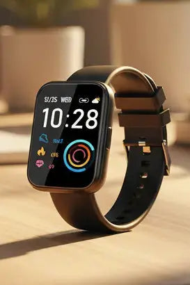 LOJUSIMEH Smart Watch for Men Women Fitness: 1.9" Bluetooth Call Smartwatch for Smart Phone (Charcoal Black) The Blue Coil