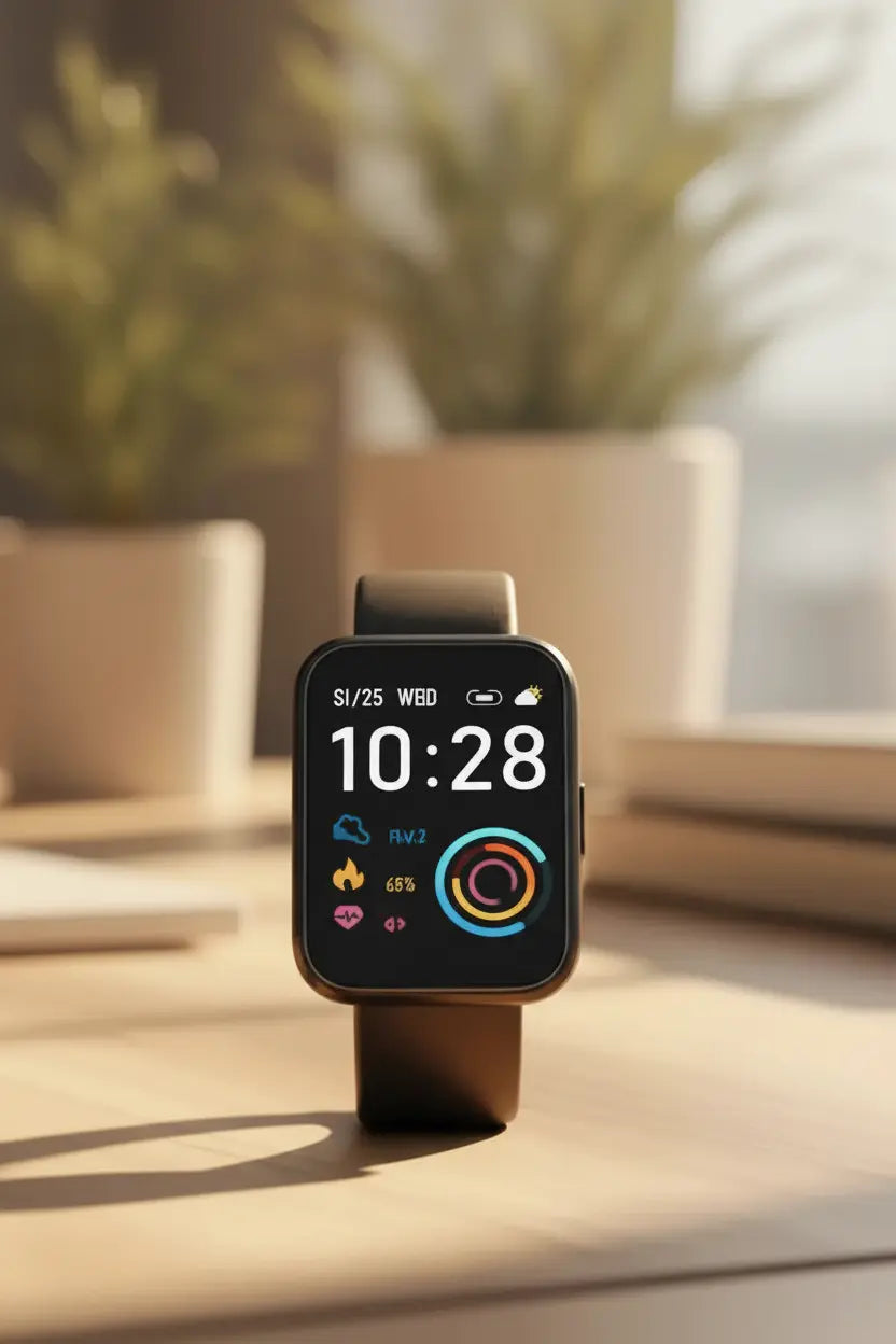 LOJUSIMEH Smart Watch for Men Women Fitness: 1.9" Bluetooth Call Smartwatch for Smart Phone (Charcoal Black) The Blue Coil