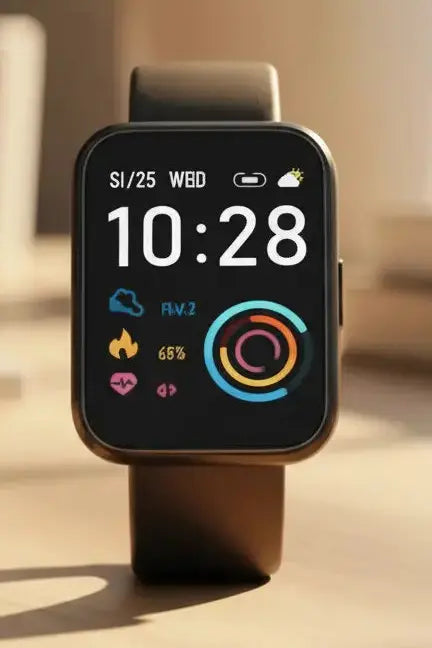 LOJUSIMEH Smart Watch for Men Women Fitness: 1.9" Bluetooth Call Smartwatch for Smart Phone (Charcoal Black) The Blue Coil