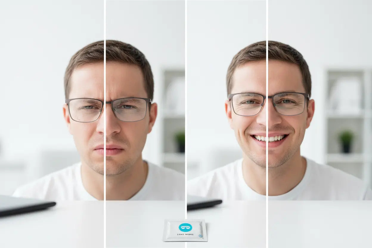 Lens Wipes for Eyeglasses - Pre-moistened Eyeglass Lens Cleaning Wipes - 600 Lens Wipes Individually Wrapped Scratch-Free Streak-Free Eye Glasses Wipes Lens Cleaner for Sunglass & Camera Lens The Blue Coil