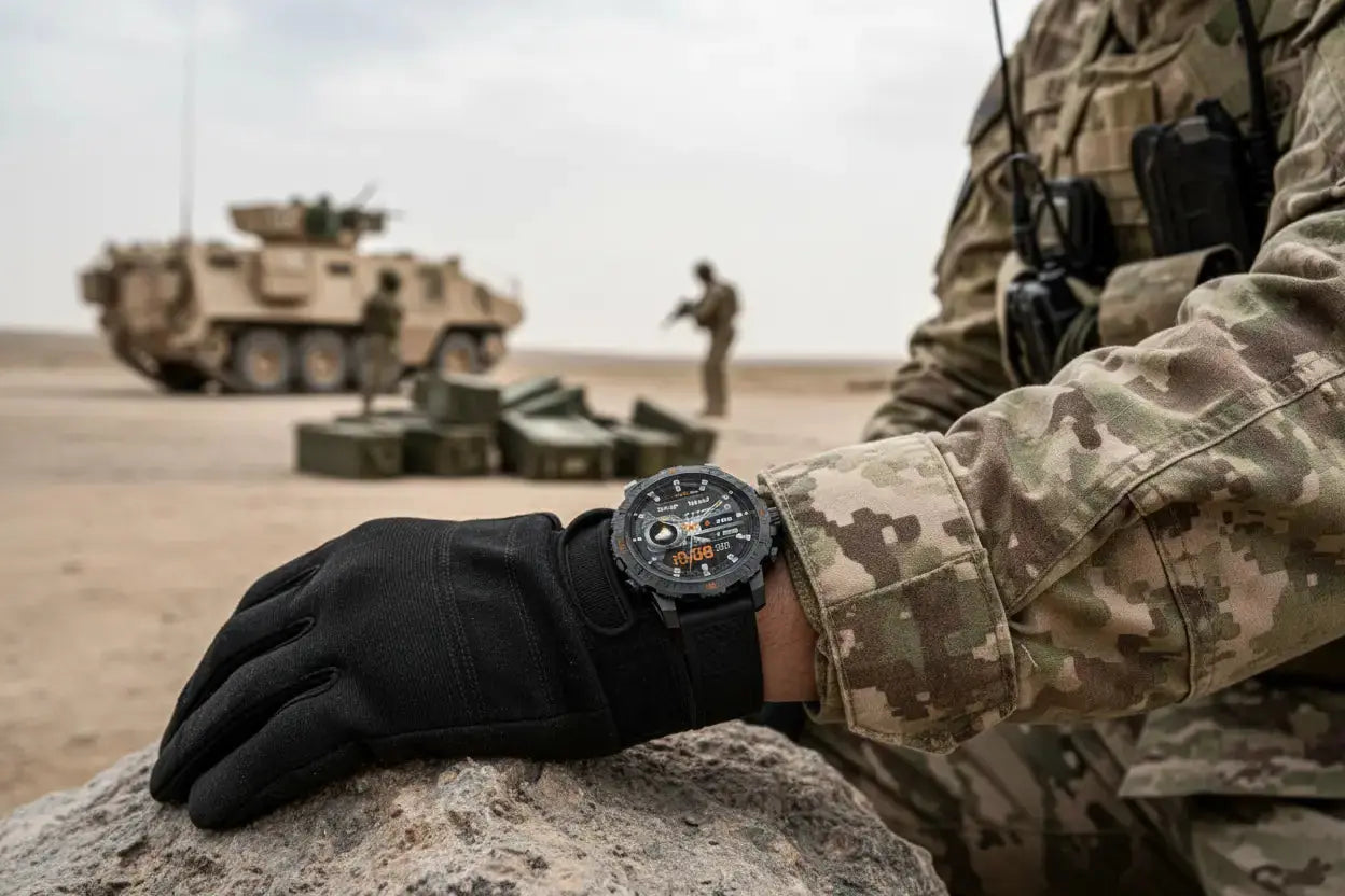 Military Smart Watch for Men - 1.46 AMOLED/500mAh Fitness Tracker The Blue Coil