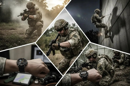 Military Smart Watch for Men - 1.46 AMOLED/500mAh Fitness Tracker The Blue Coil