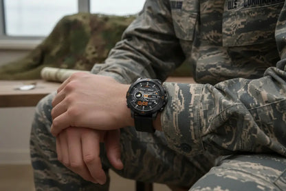 Military Smart Watch for Men - 1.46 AMOLED/500mAh Fitness Tracker The Blue Coil