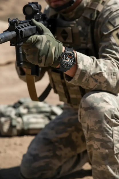 Military Smart Watch for Men - 1.46 AMOLED/500mAh Fitness Tracker The Blue Coil