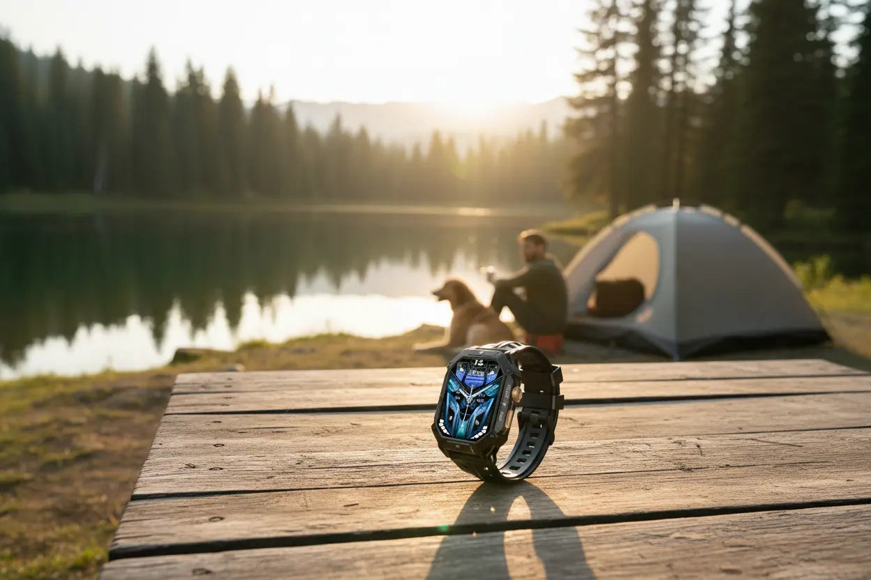 OUKITEL BT80 Smart Watch for Men: Military-Grade Features The Blue Coil