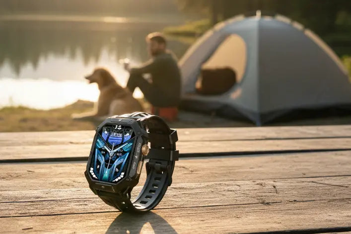 OUKITEL BT80 Smart Watch for Men: Military-Grade Features The Blue Coil