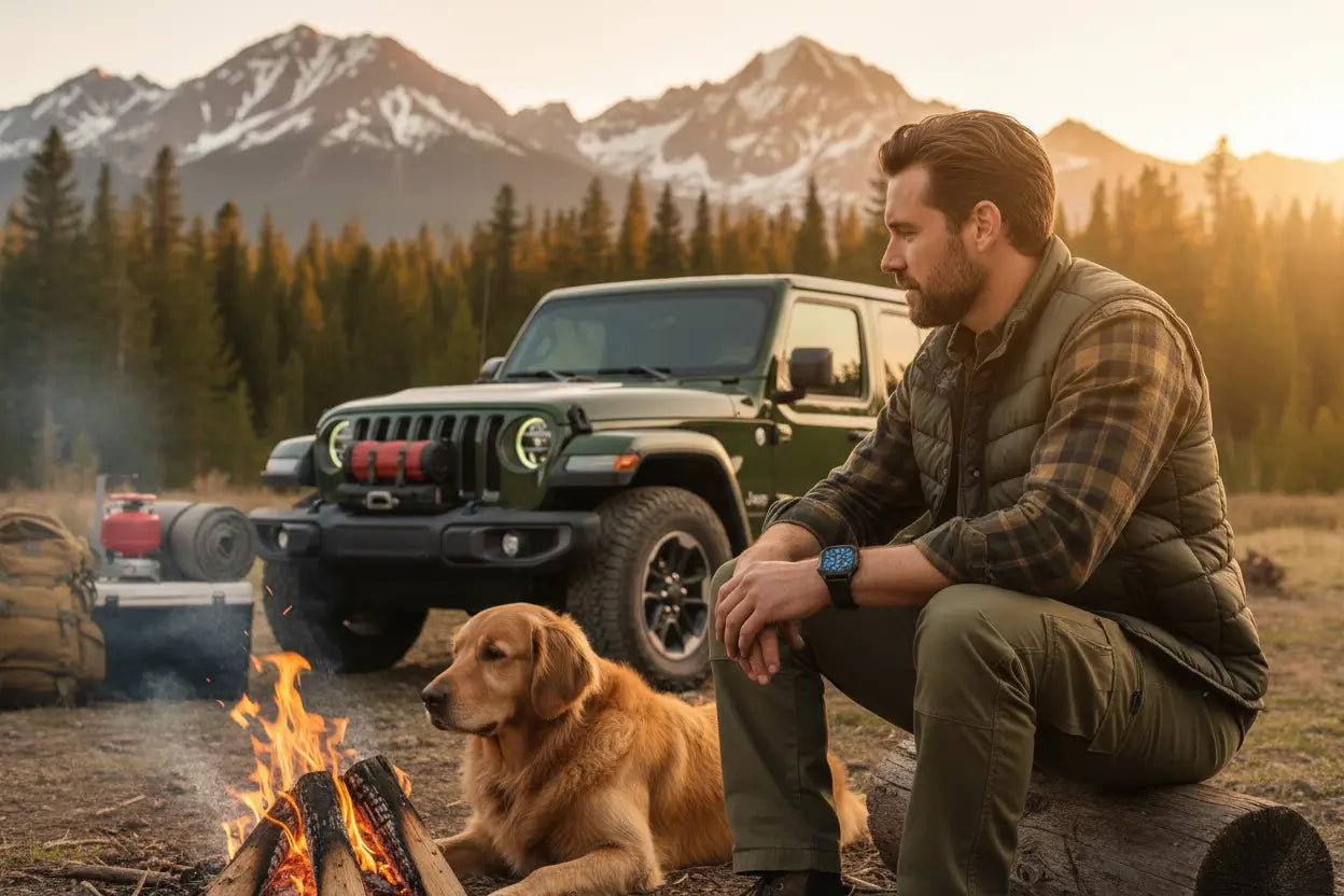 OUKITEL BT80 Smart Watch for Men: Military-Grade Features The Blue Coil