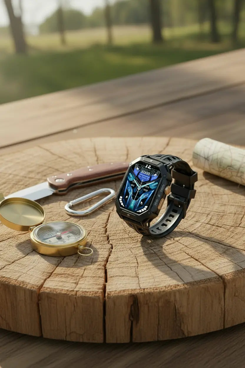 OUKITEL BT80 Smart Watch for Men: Military-Grade Features The Blue Coil