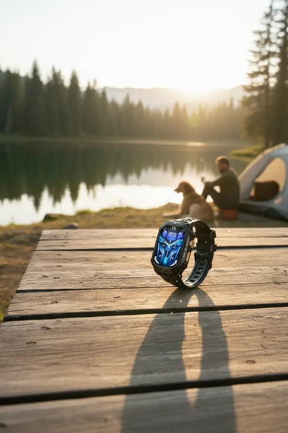 OUKITEL BT80 Smart Watch for Men: Military-Grade Features The Blue Coil