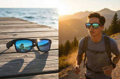 OhO sunshine 256GB WiFi Camera Glasses The Blue Coil