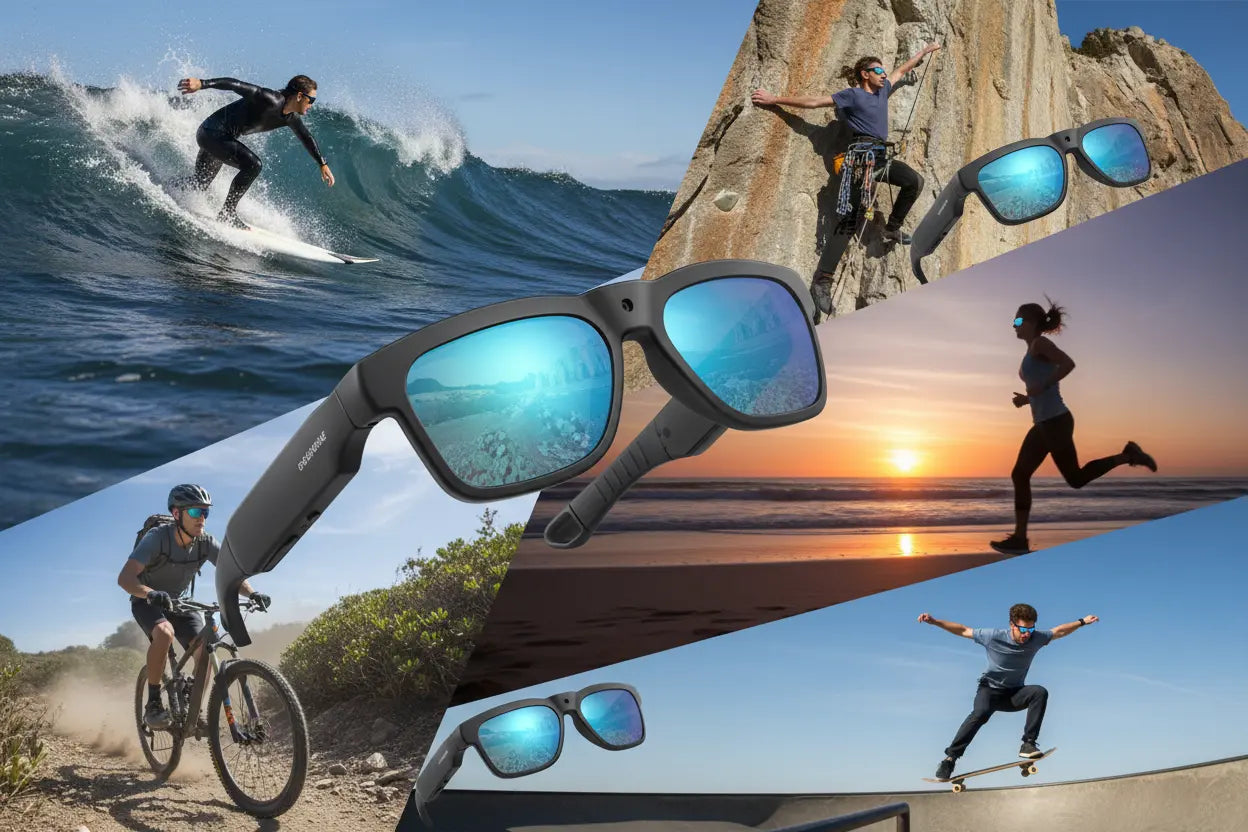 OhO sunshine 256GB WiFi Camera Glasses The Blue Coil