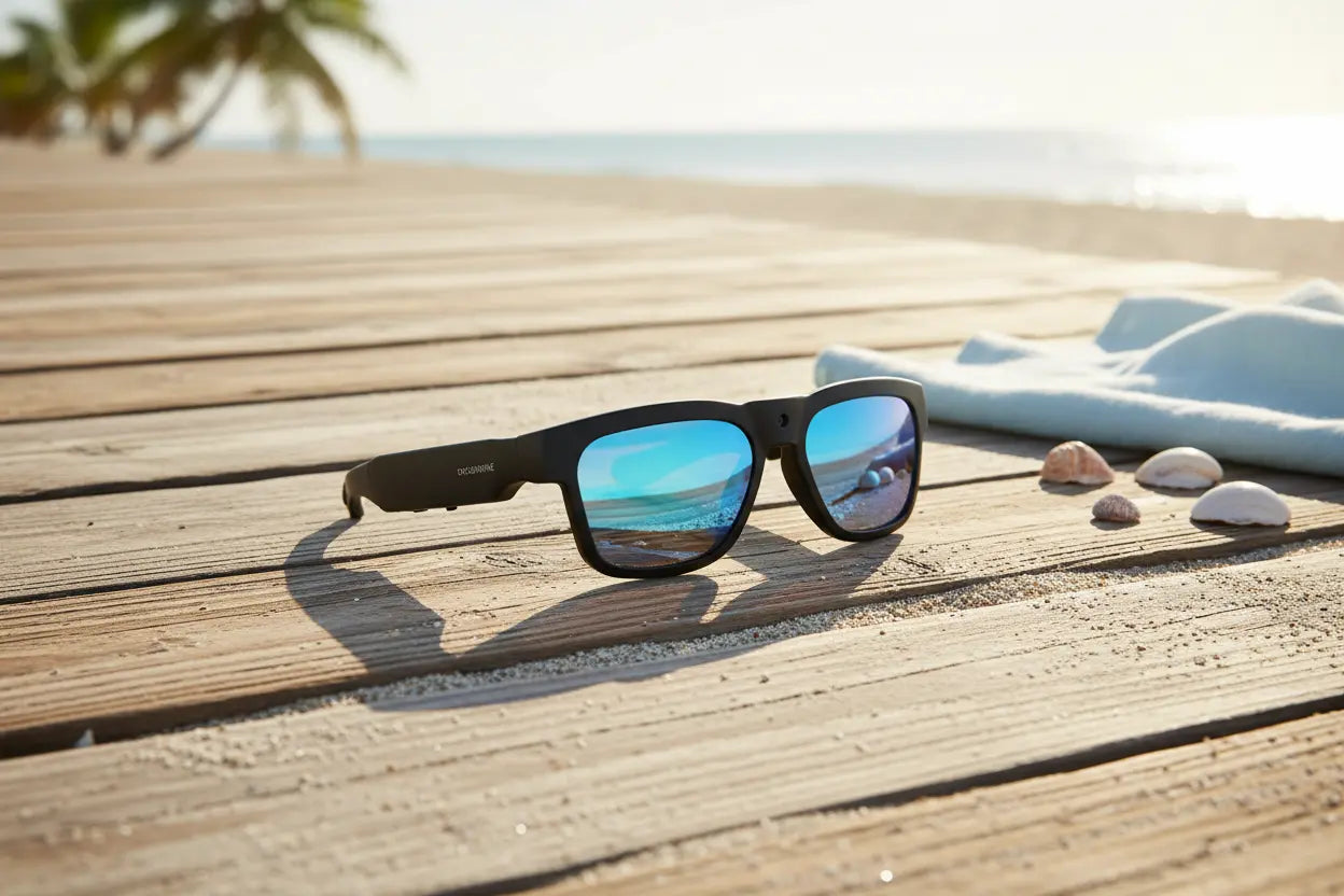 OhO sunshine 256GB WiFi Camera Glasses The Blue Coil