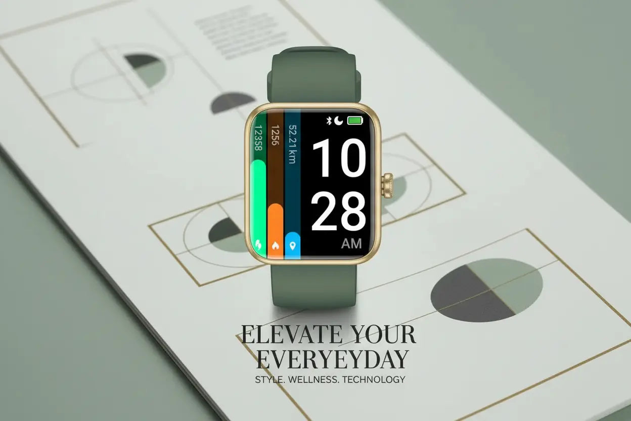 Pautios Smart Watch Fitness Tracker with Blood Oxygen Monitor