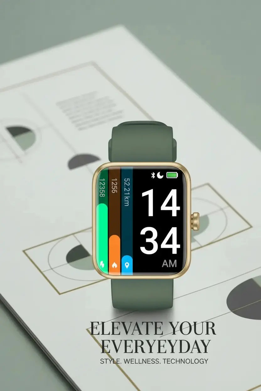 Pautios Smart Watch Fitness Tracker with Blood Oxygen Monitor