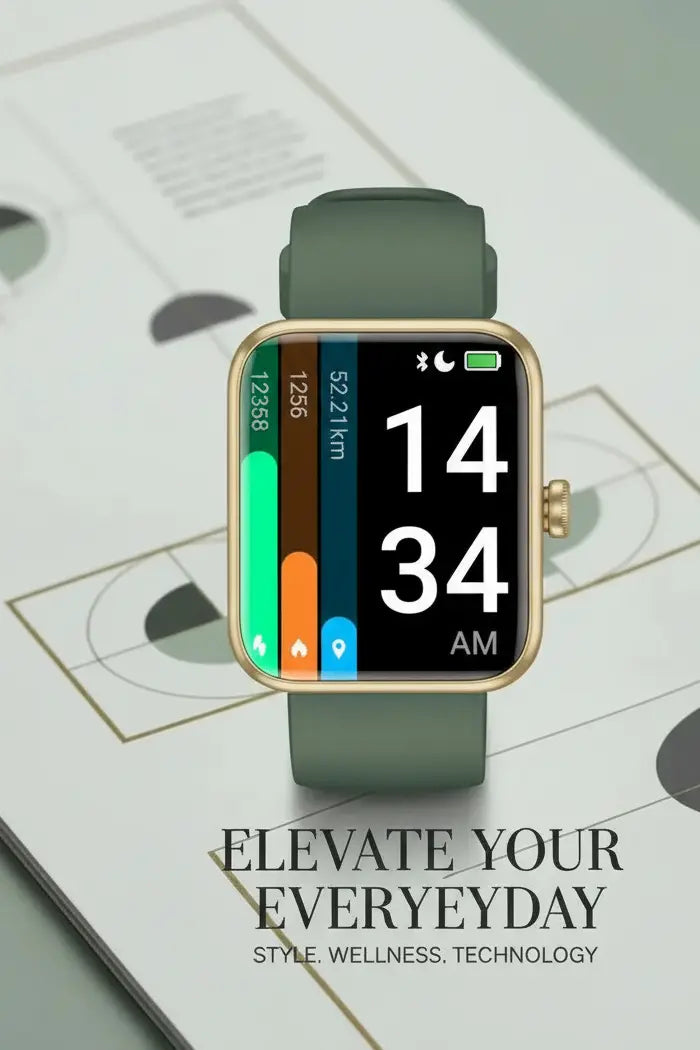 Pautios Smart Watch Fitness Tracker with Blood Oxygen Monitor