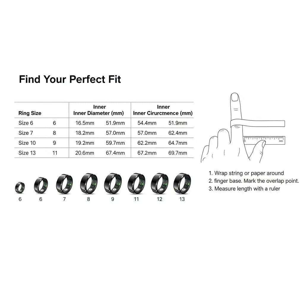 Smart Ring Health Rings Waterproof Heart Rate Monitor Calorie Counter Pedometer Distance Sleep Tracker Long Battery Life Fashion Step Counter Sports Smart Rings for Men Women - The Blue Coil Smart Ring 