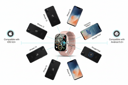 Smart Watch 1.96" Smartwatch for Women Men (Answer/Make Call) The Blue Coil