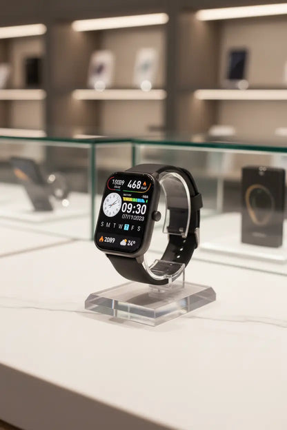 Smart Watch 1.96″ with Bluetooth Call Message Alert Smart Watch for Men 350mAh with 100+ Sports Modes for iOS Android