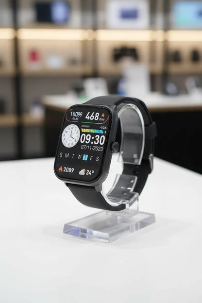 Smart Watch 1.96″ with Bluetooth Call Message Alert Smart Watch for Men 350mAh with 100+ Sports Modes for iOS Android