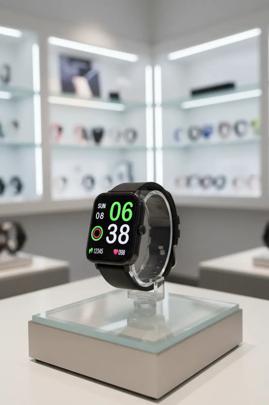 Smart Watch for Men Women Fitness Tracker Watch for iPhone Samsung Android Phone Compatible SmartWatch with Pedometer Heart Rate/Sleep Monitor Blood Oxygen IP68 Waterproof (Black)