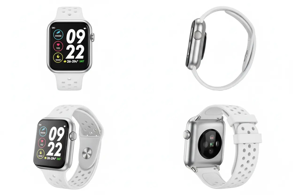 Smart Wristband Fitness Tracker with Heart Rate Monitor