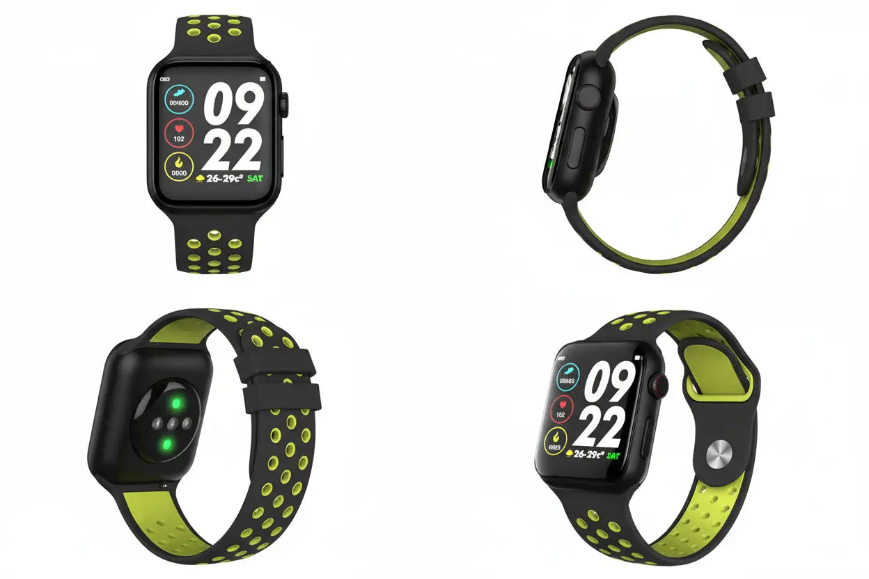 Smart Wristband Fitness Tracker with Heart Rate Monitor