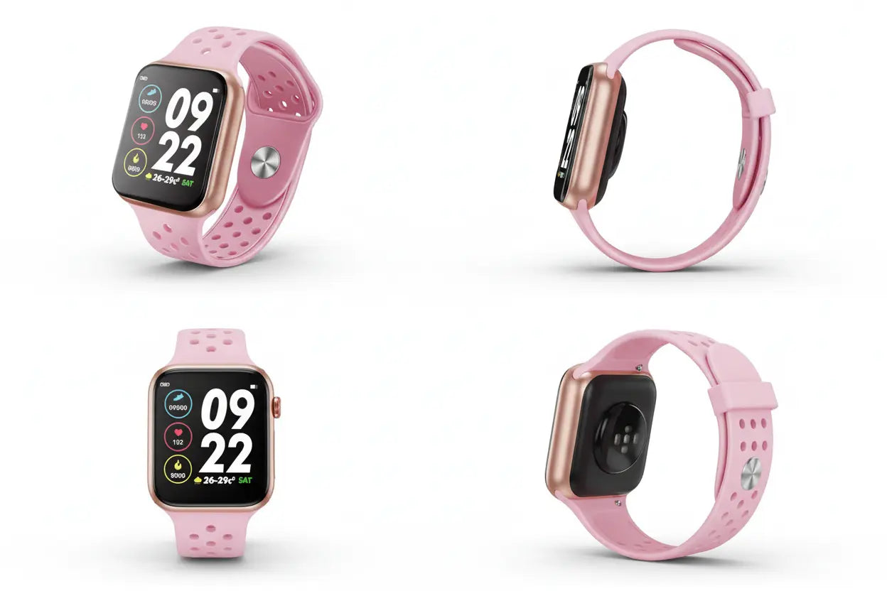 Smart Wristband Fitness Tracker with Heart Rate Monitor