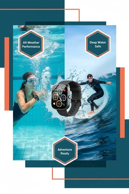 Smartwatch for Women and Men, 191 HD Large Screen, Fitness Tracker, Phone Function The Blue Coil