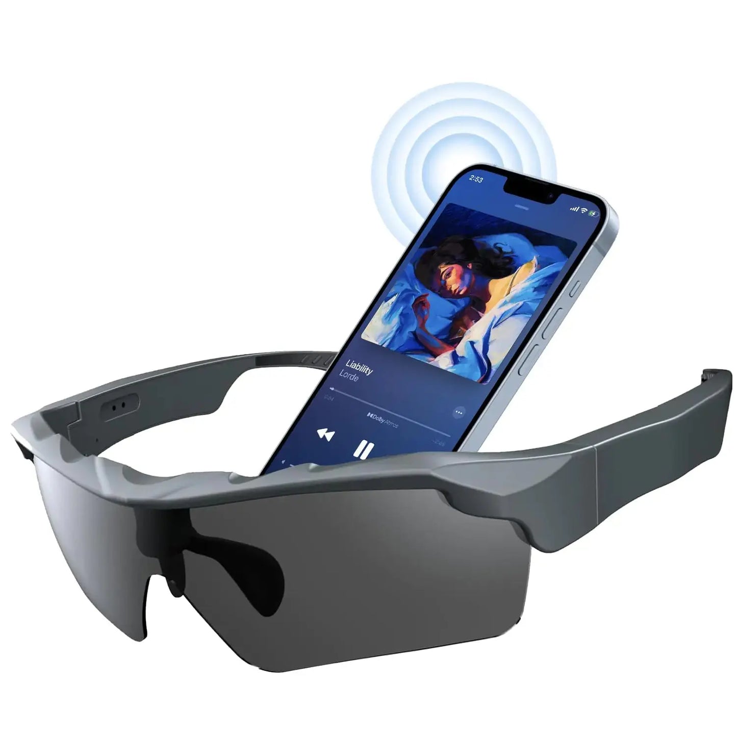 Sports Smart GlassesCycling Bluetooth Sunglasses for Men &WomenOpen Ear Sound with Mic &SpeakersTouch &Voice AssistantUV ProtectionPolarized lensWireless Headphone Sunglasses for Running Fishing