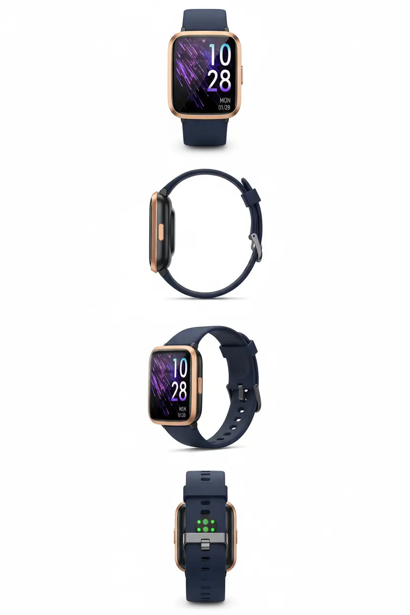 Stiive Fitness Tracker Smart Watch for Men Women Activity Fitness Watch with Heart Rate Monitor Pedometer Sleep Monitor 50 Meters Waterproof Step Tracker Compatible with iOS & Android Phones