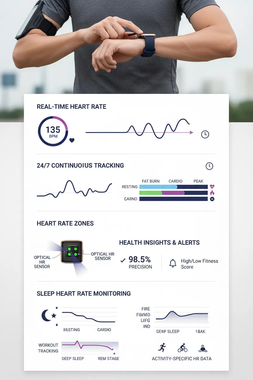 Stiive Fitness Tracker Smart Watch for Men Women Activity Fitness Watch with Heart Rate Monitor Pedometer Sleep Monitor 50 Meters Waterproof Step Tracker Compatible with iOS & Android Phones