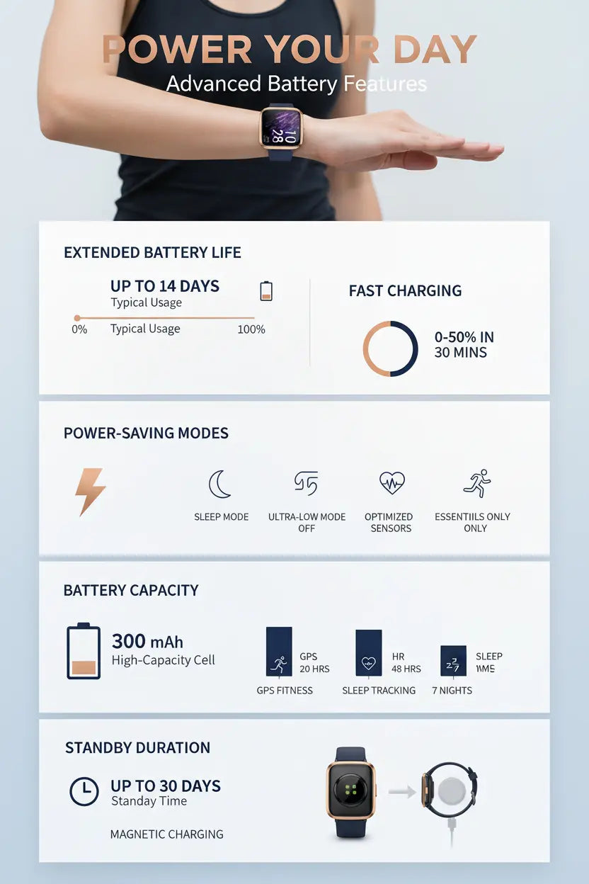 Stiive Fitness Tracker Smart Watch for Men Women Activity Fitness Watch with Heart Rate Monitor Pedometer Sleep Monitor 50 Meters Waterproof Step Tracker Compatible with iOS & Android Phones